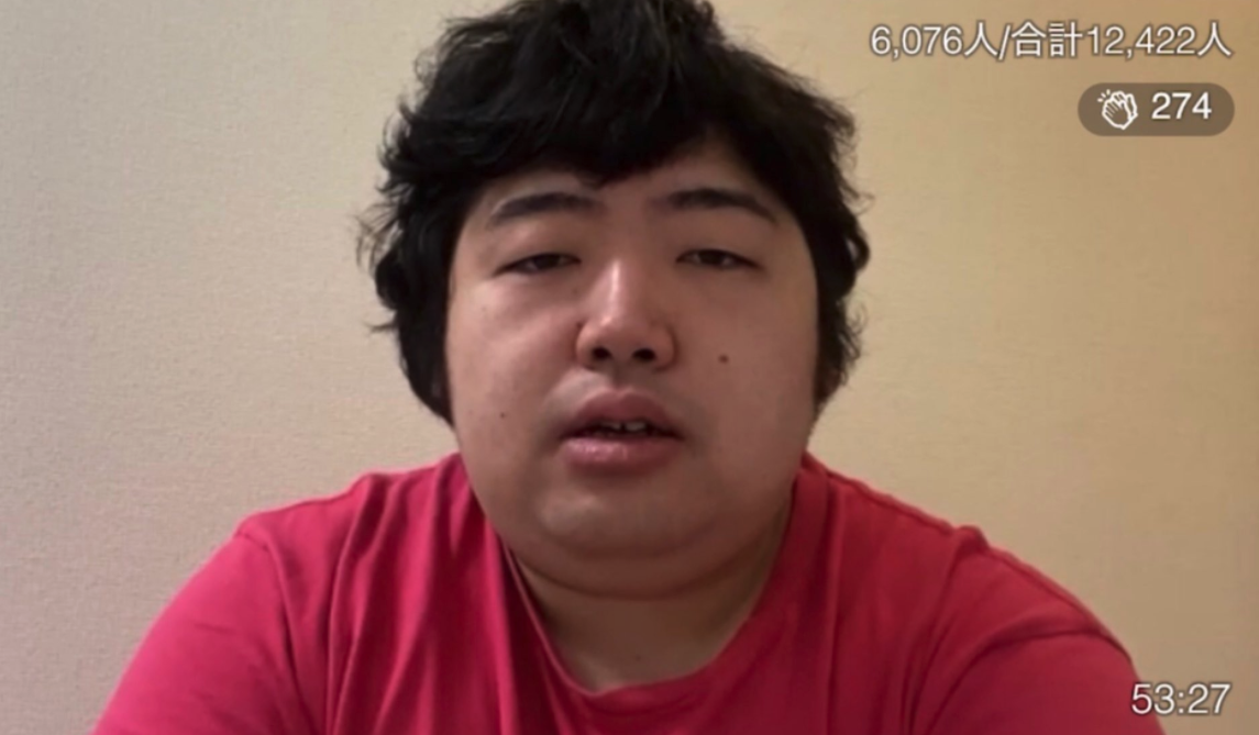 炎上ニュースを扱うゴシップ系配信者 ぱるぱる