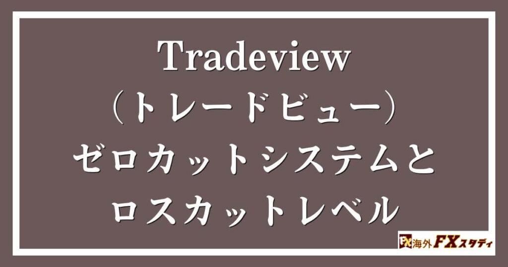 Tradeview（トレードビュー）のゼロカットシステムとロスカットレベル